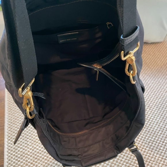 Marc Jacob’s Tote Bag Diaper Travel Black Nylon Leather - Picture 6 of 6